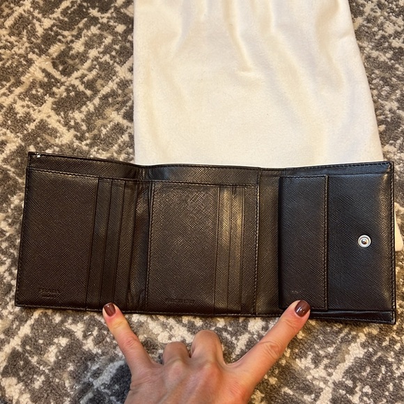 Prada Chocolate Brown Small Nylon Wallet - Picture 4 of 5